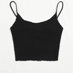Black crop top